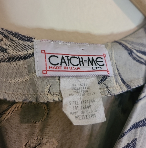 Vintage Catch Me Sage Matching Vest Short Srt - Picture 15 of 16
